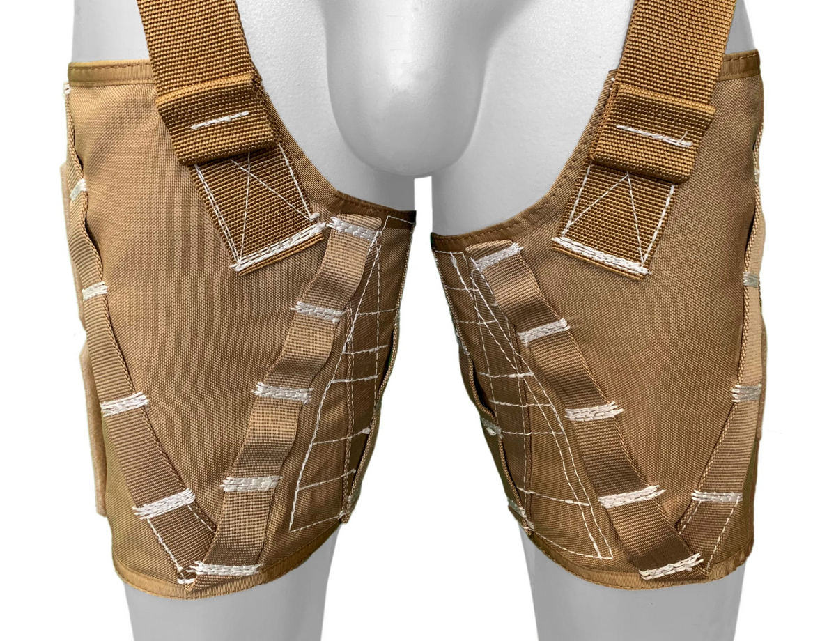 Tracers Attachable Leg Cuffs for Harness White