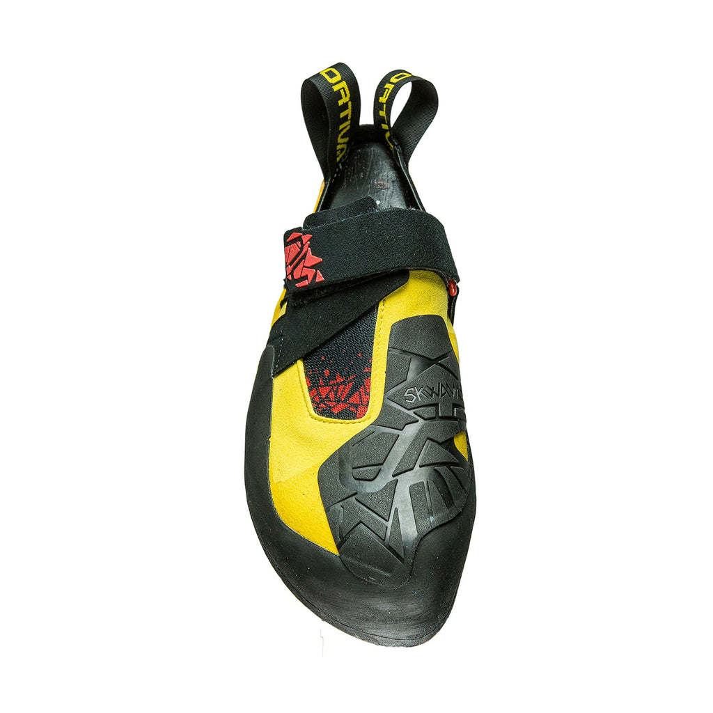 La Sportiva Skwama Black/Yellow heel and upper view