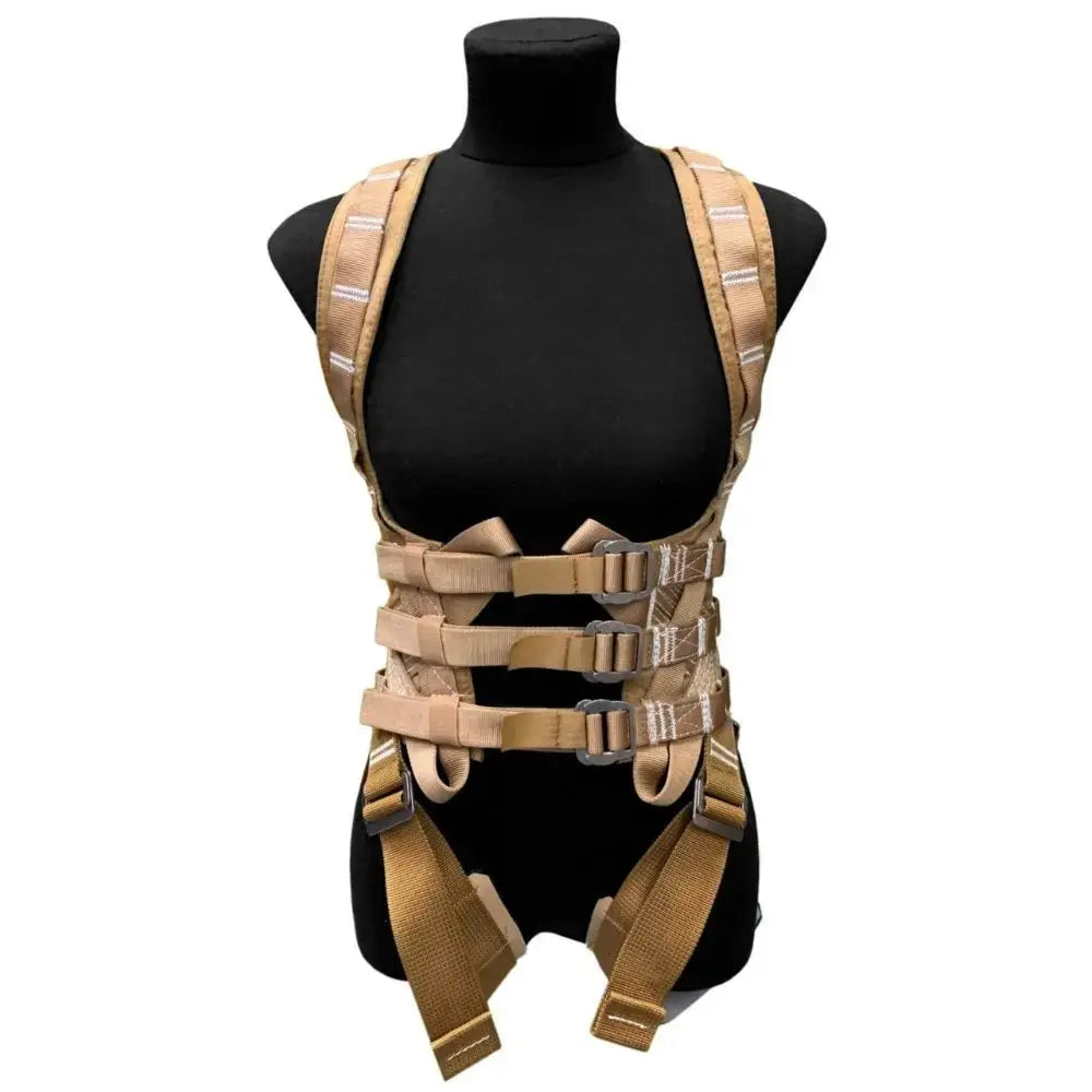 Tracers women's multi-point stunt vest, beige, front view