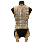 Tracers women's multi-point stunt vest, beige, rear view