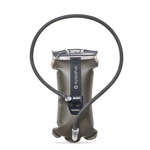 HydraPak Force 2L Mammoth Grey reservoir, front view