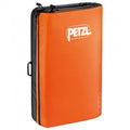 Petzl Cirro Crashpad, orange and black, folded front view