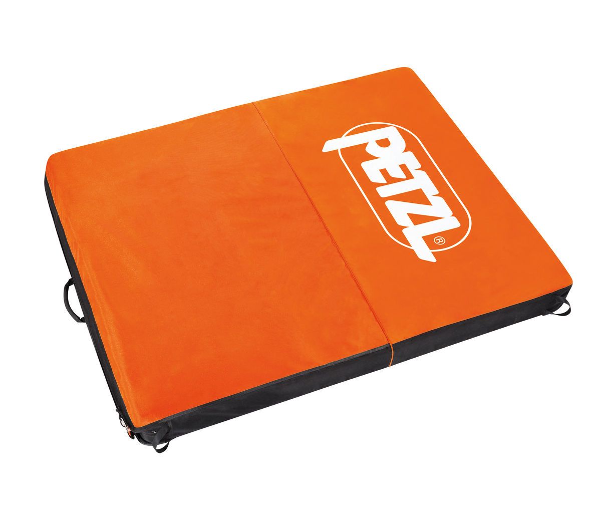 Petzl Cirro Crashpad unfolded, orange landing surface
